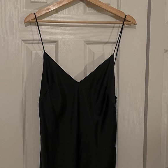 ZARA Black Slip Dress - Size XL - Picture 1 of 3